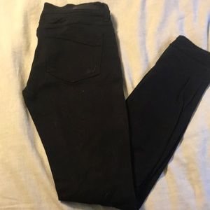 Express distressed black jeans